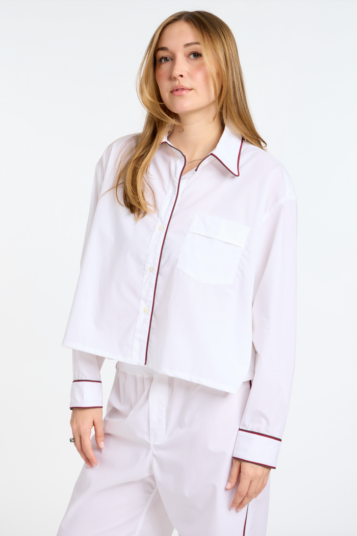 Edie Shirt in Cotton & Double Silk